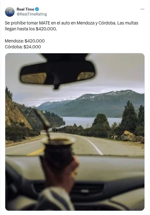 mate, multas, autos, mendoza, córdoba